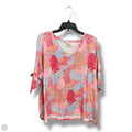 Top Short Sleeve By Talbots In Floral Print, Size: 3x