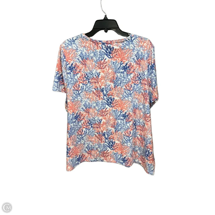 Top Short Sleeve By Talbots In Multi-colored, Size: 3x