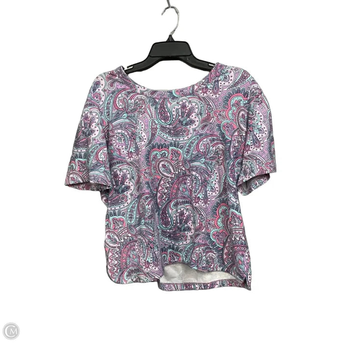 Top Short Sleeve By Talbots In Multi-colored, Size: Xl