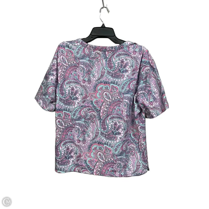 Top Short Sleeve By Talbots In Multi-colored, Size: Xl