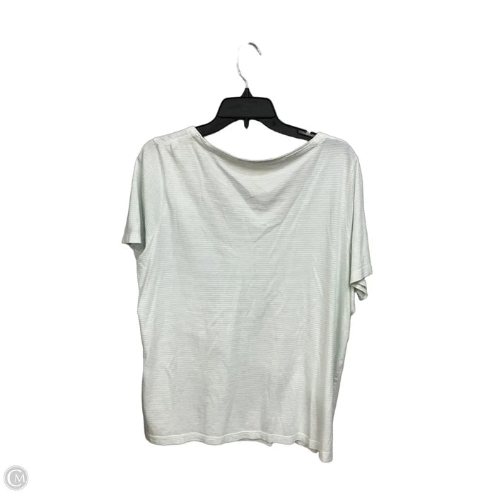 Top Short Sleeve By Talbots In Striped Pattern, Size: 1x