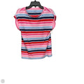 Top Short Sleeve By Talbots In Striped Pattern, Size: Mp