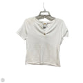 Top Short Sleeve By Talbots In White, Size: S