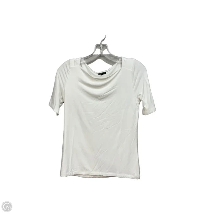 Top Short Sleeve By Talbots In White, Size: S