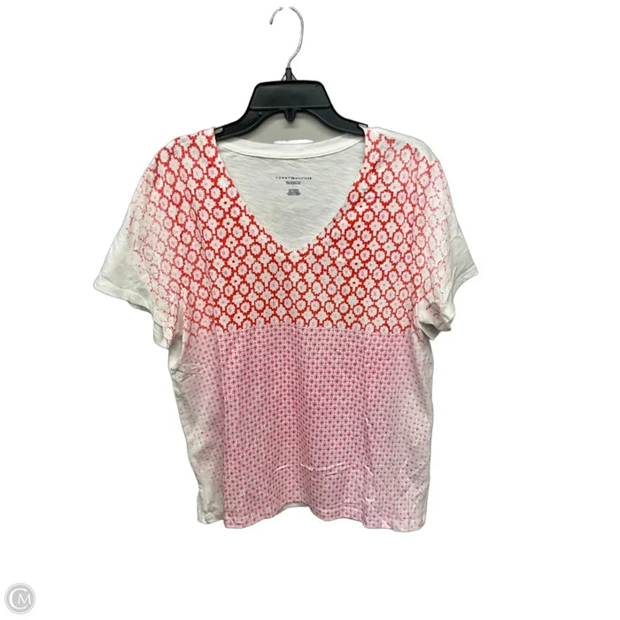 Top Short Sleeve By Tommy Hilfiger In Floral Print, Size: Xl
