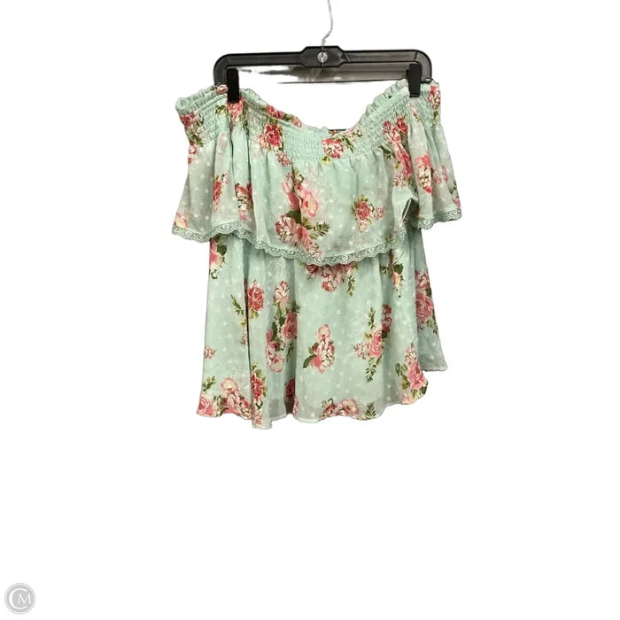 Top Short Sleeve By Torrid In Teal, Size: L