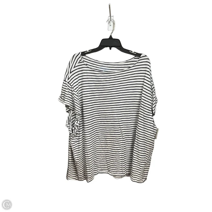 Top Short Sleeve By Vineyard Vines In Striped Pattern, Size: 3x