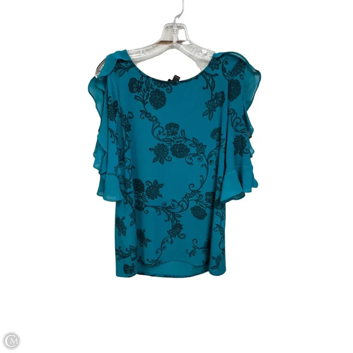 Top Short Sleeve By Worthington In Teal, Size: M