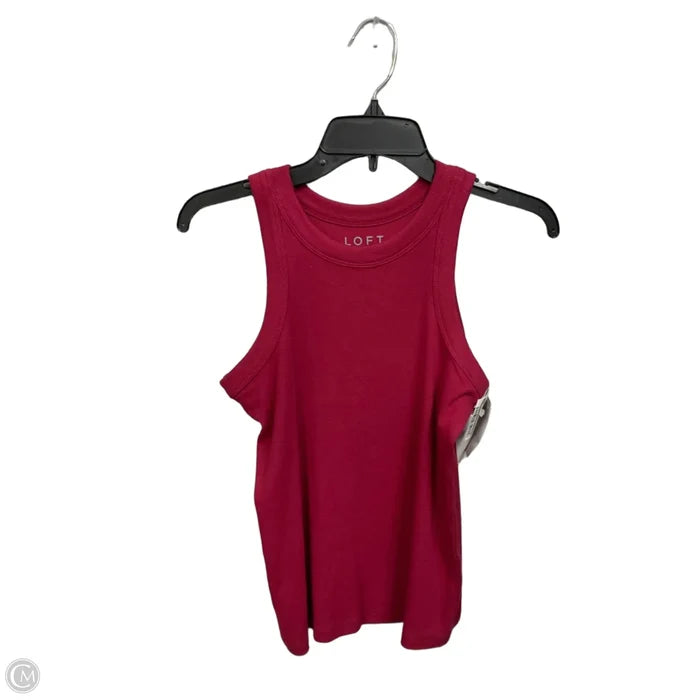 Top Sleeveless Basic By Loft In Maroon, Size: M