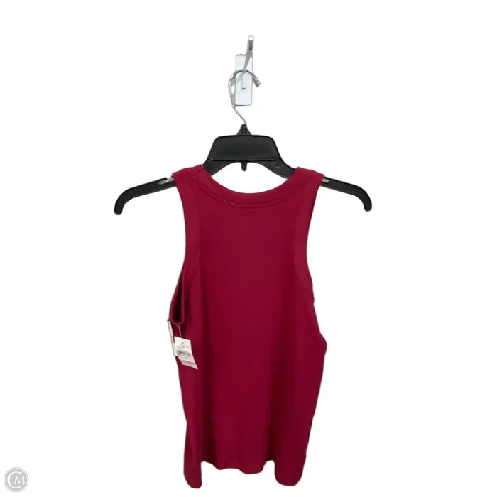 Top Sleeveless Basic By Loft In Maroon, Size: M