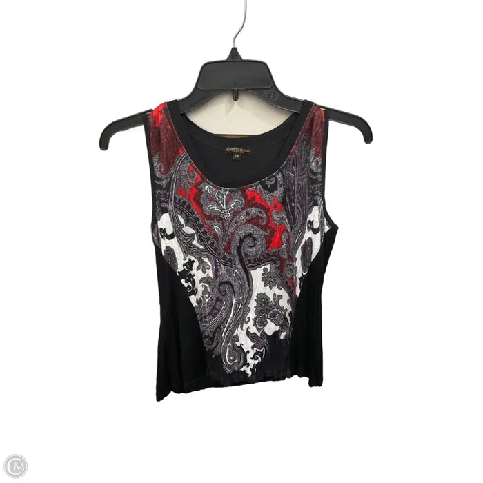 Top Sleeveless By Alberto Makali In Paisley Print, Size: Mp