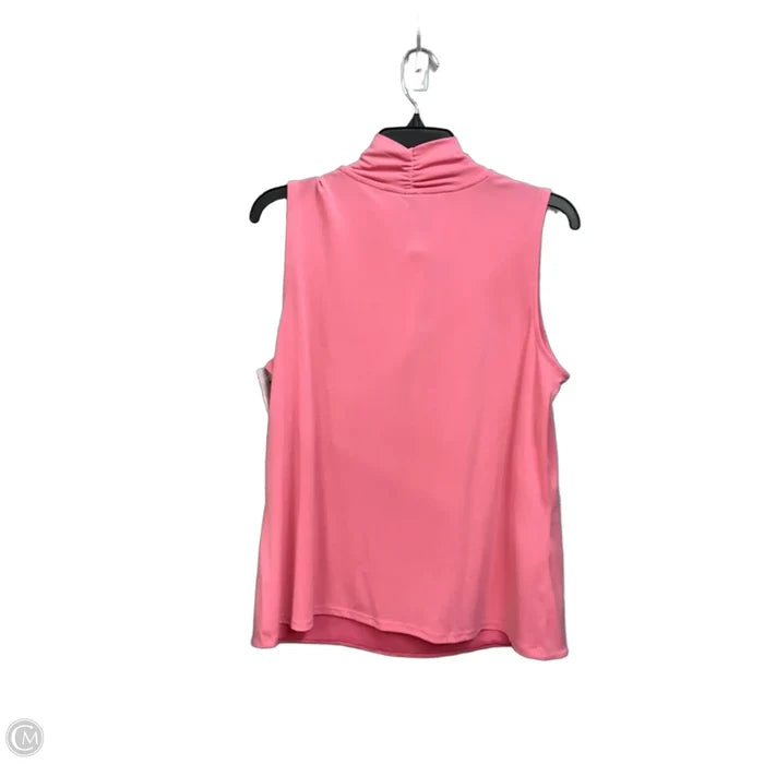 Top Sleeveless By Anne Klein In Pink, Size: L