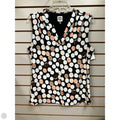 Top Sleeveless By Anne Klein In Polkadot Pattern, Size: M