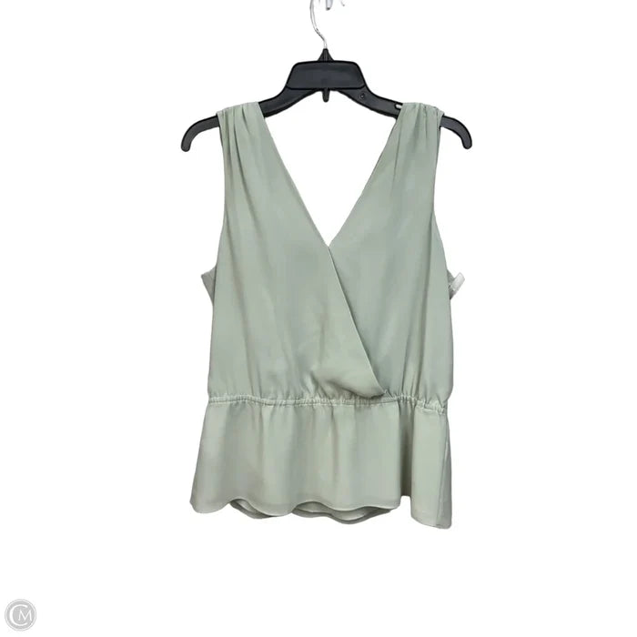 Top Sleeveless By Banana Republic In Green, Size: M