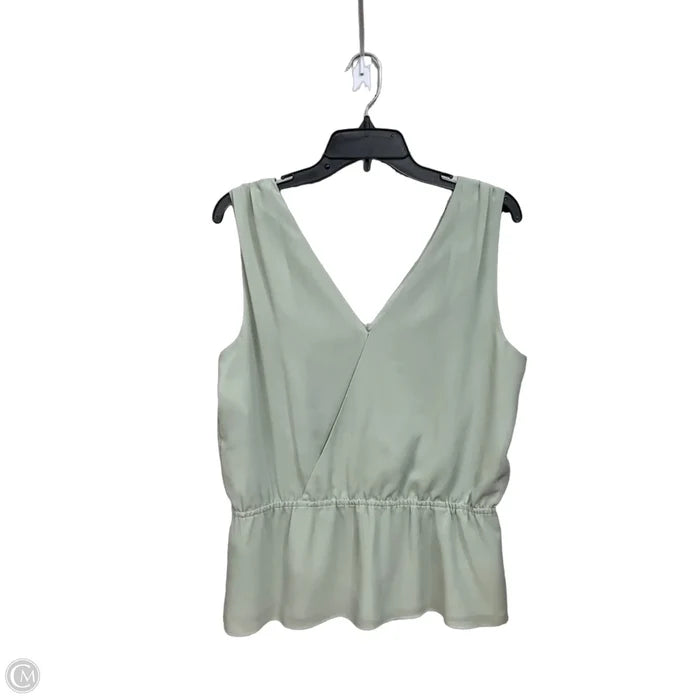 Top Sleeveless By Banana Republic In Green, Size: M