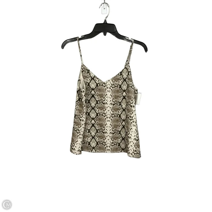 Top Sleeveless By Banana Republic In Snakeskin Print, Size: Xs