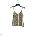 Top Sleeveless By Banana Republic In Snakeskin Print, Size: Xs