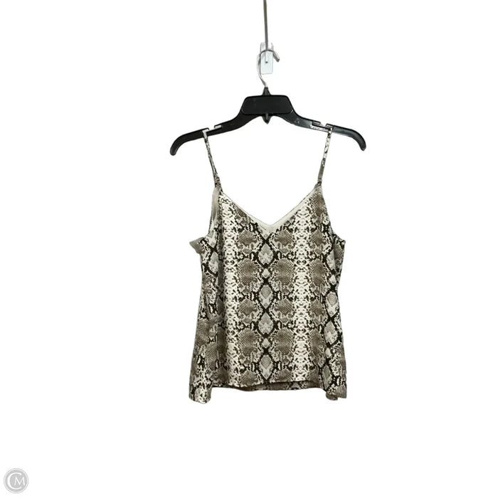 Top Sleeveless By Banana Republic In Snakeskin Print, Size: Xs