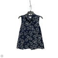 Top Sleeveless By Cabi In Blue & White, Size: S