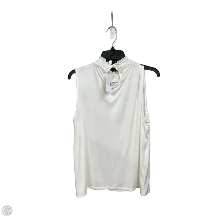 Top Sleeveless By Cable And Gauge In White, Size: Xl