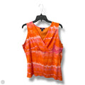 Top Sleeveless By Chaps In Orange, Size: 2x
