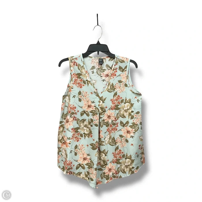 Top Sleeveless By Clothes Mentor In Floral Print, Size: S