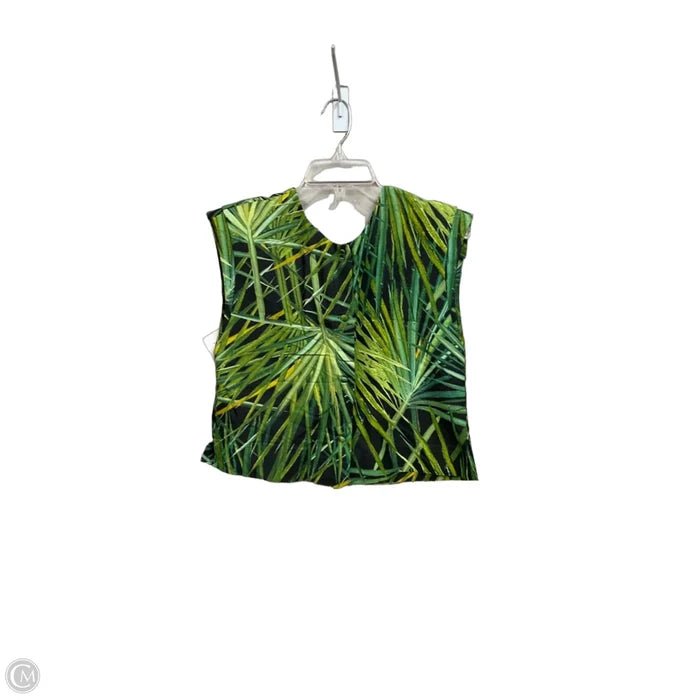 Top Sleeveless By Cma In Green, Size: S