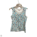 Top Sleeveless By Croft And Barrow In Floral Print, Size: M