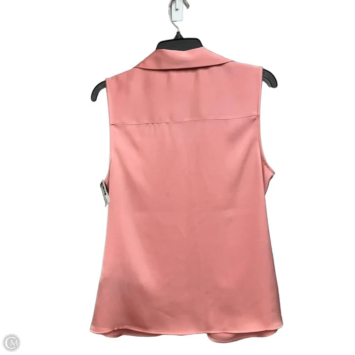Top Sleeveless By Donna Karan In Pink, Size: M