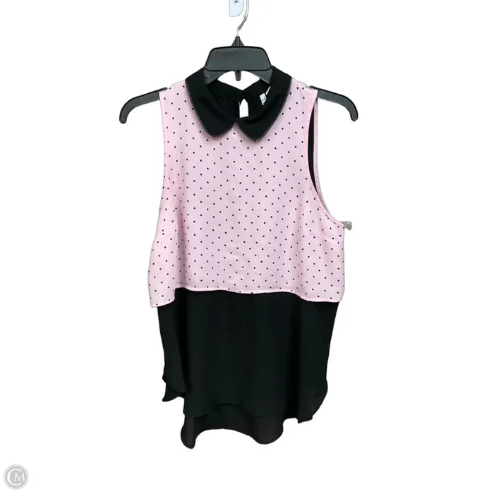 Top Sleeveless By Elle In Polkadot Pattern, Size: S