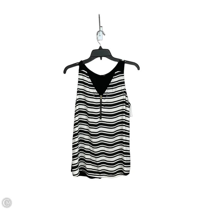 Top Sleeveless By Express In Black & White, Size: M