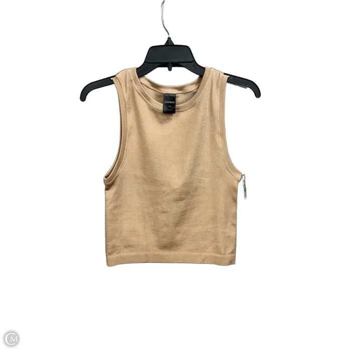 Top Sleeveless By Express In Gold, Size: L
