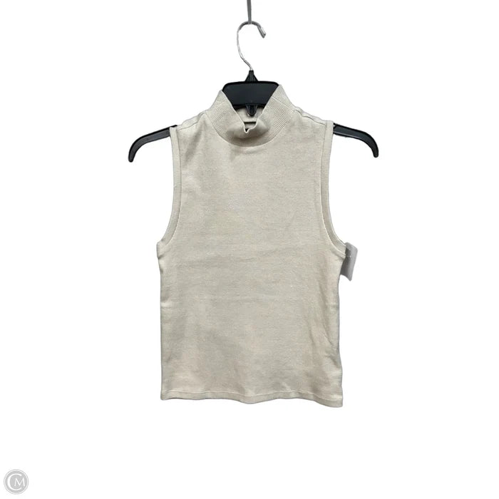 Top Sleeveless By Gap In Beige, Size: S