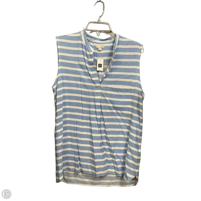 Top Sleeveless By Gap In Blue, Size: M
