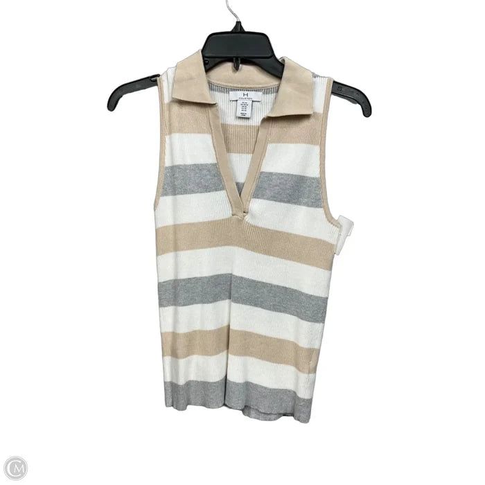 Top Sleeveless By Halston Heritage In Tan, Size: Xs