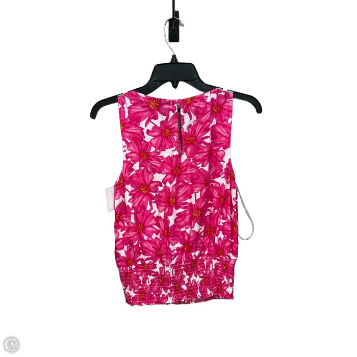 Top Sleeveless By Inc In Floral Print, Size: S