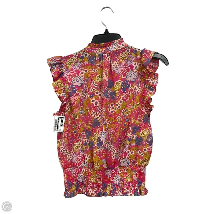 Top Sleeveless By Joie In Floral Print, Size: S