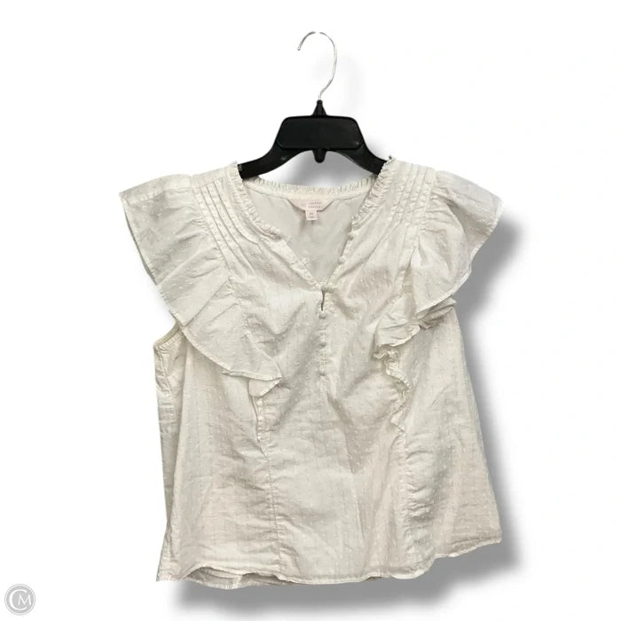 Top Sleeveless By Lc Lauren Conrad In White, Size: M