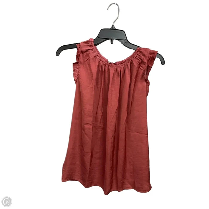 Top Sleeveless By Loft In Pink, Size: Sp