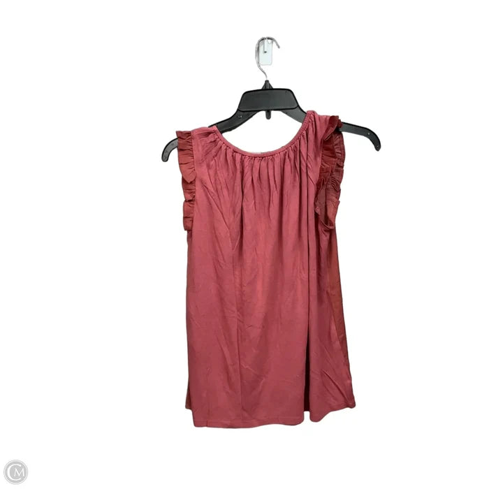 Top Sleeveless By Loft In Pink, Size: Sp