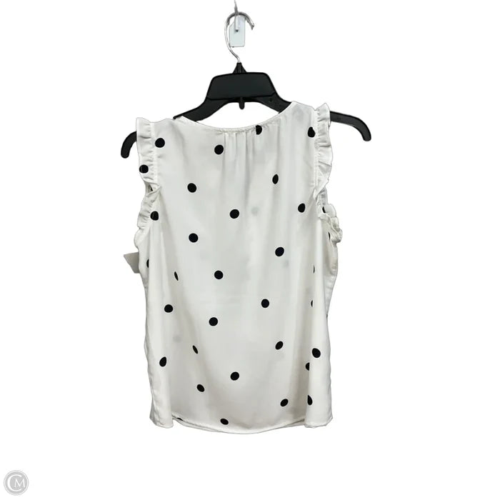 Top Sleeveless By Loft In Polkadot Pattern, Size: Sp
