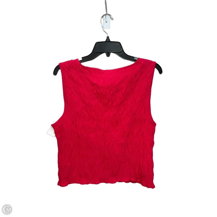 Top Sleeveless By Madewell In Pink, Size: L