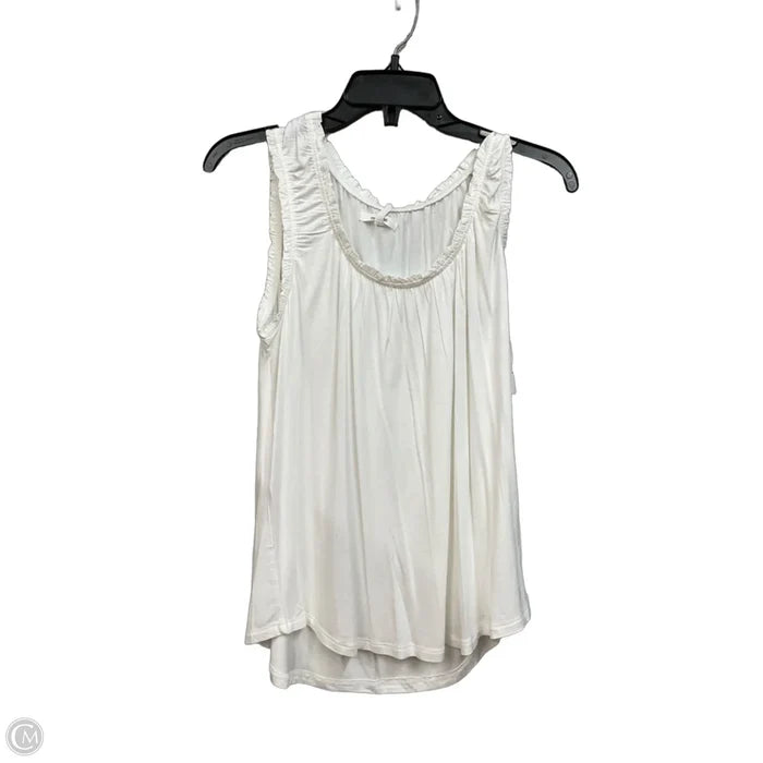 Top Sleeveless By Maurices In Cream, Size: M