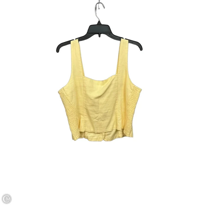 Top Sleeveless By Old Navy In Yellow, Size: Xl