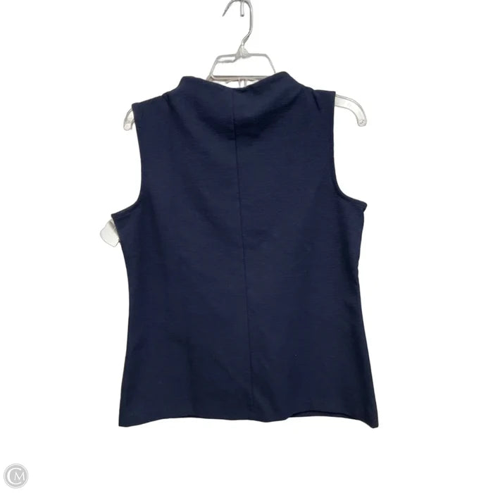 Top Sleeveless By Talbots In Navy, Size: Mp