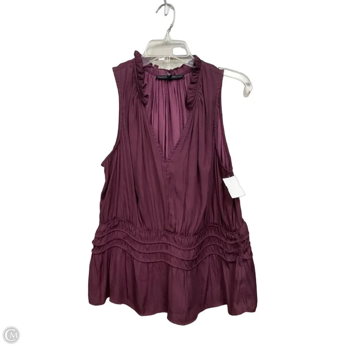 Top Sleeveless By White House Black Market In Maroon, Size: Xl