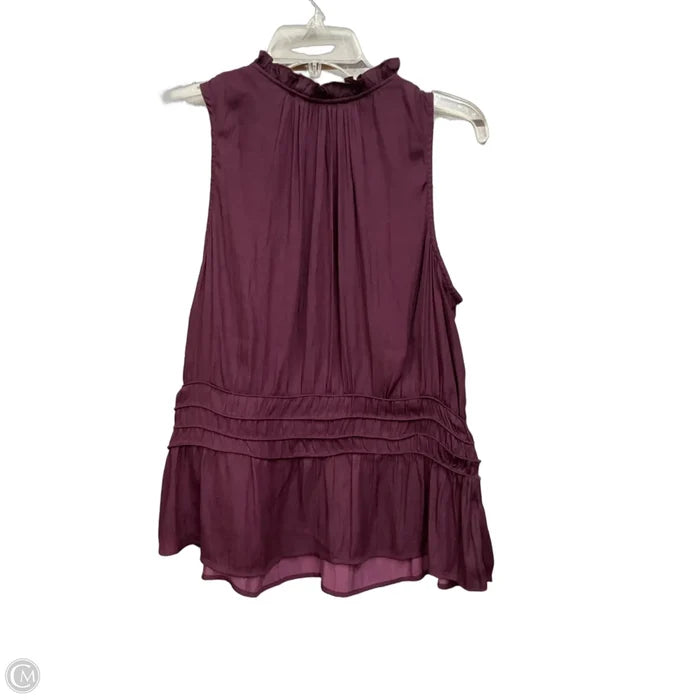 Top Sleeveless By White House Black Market In Maroon, Size: Xl