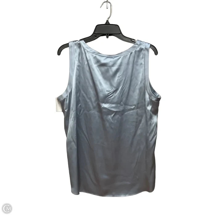 Top Sleeveless Designer By Lafayette 148 In Blue, Size: L