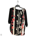 Tunic 3/4 Sleeve By Alfani In Black, Size: Mp