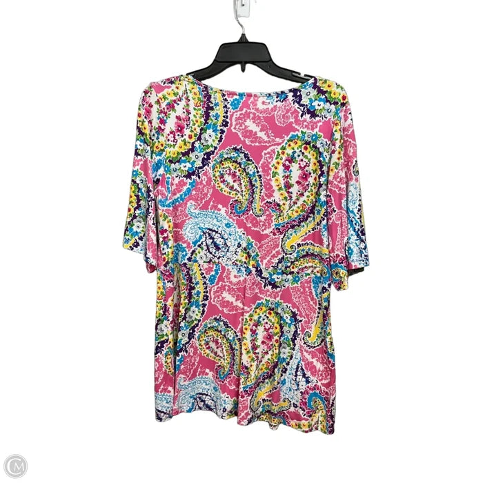 Tunic 3/4 Sleeve By Belle By Kim Gravel In Floral Print, Size: S